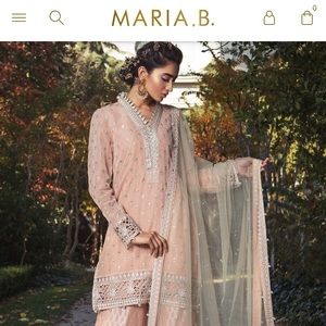 MariaB unstitched suit; Pakistani designer